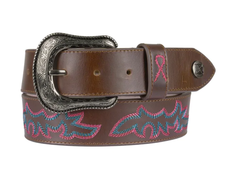 IND24 - TCOOK - TWISTED-X  Pink Ribbon Belt